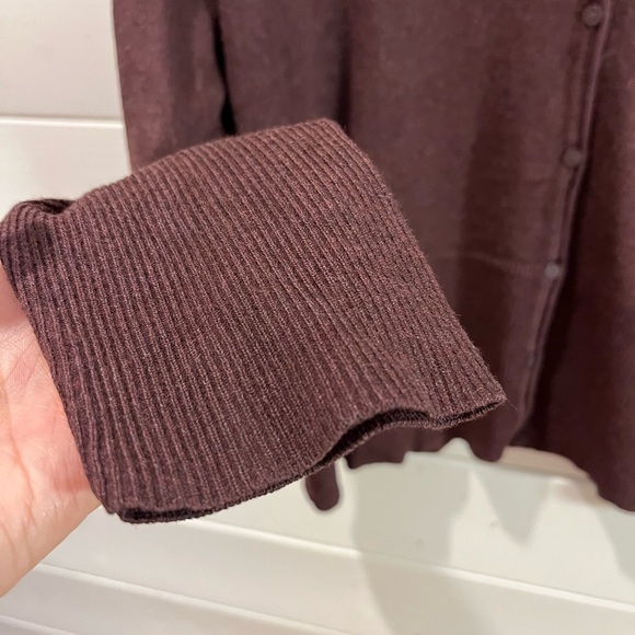 💜 SOYACONCEPT – Plum Buttoned Cardigan (Size XXL) - Picture 6 of 12